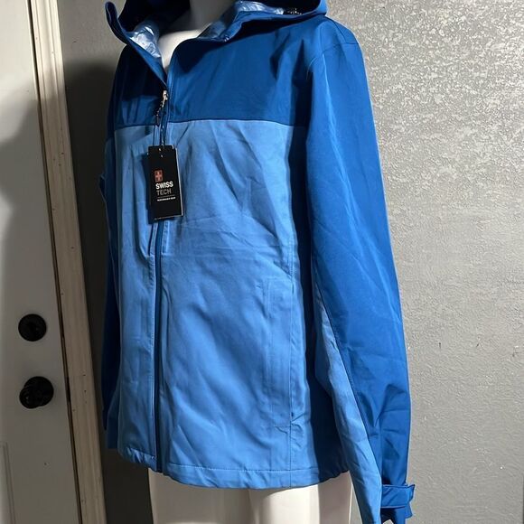 - Swiss Tech Men's Rain Jacket Up to Size L 42/44 - Picture 7 of 12